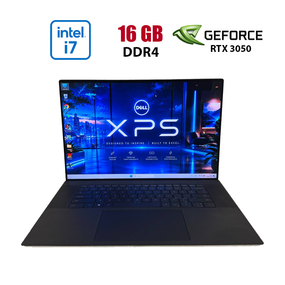 Игровой ноутбук Dell XPS 17 9710 / 17.3" (3840x2400) IPS Touch / Intel Core i7-11800H (8 (16) ядер по 2.3 - 4.6 GHz) / 16 GB DDR4 / 512 GB SSD / nVidia GeForce RTX 3050, 4 GB GDDR6, 128-bit / WebCam б/у