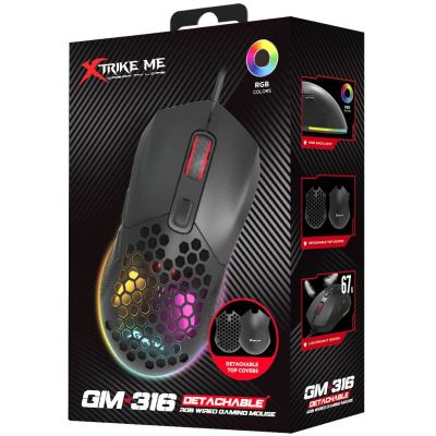 Мышка Xtrike ME GM-316 USB RGB Black (GM-316) | Зображення 4