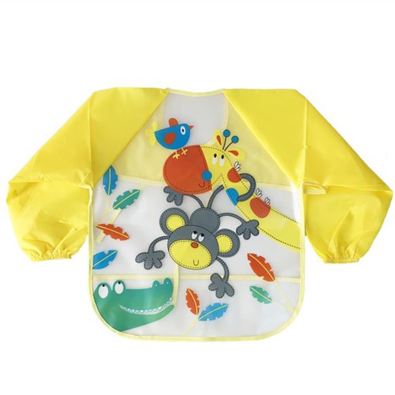 Слинявчик із рукавами "Мавпа" MGZ-0610-5 клейончастий, на зав'язках