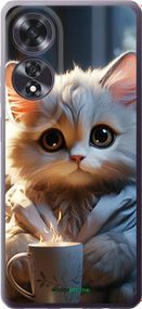 Чохол на Oppo A60 4G Білий кіт "5646u-3702-2448"
