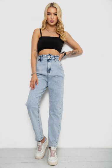 Джинсы женские Mom's, цвет голубой, 182R2271 | Зображення 1