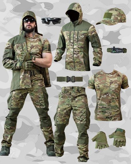 Літній тактичний костюм горка мультикам 8в1 ПП7569