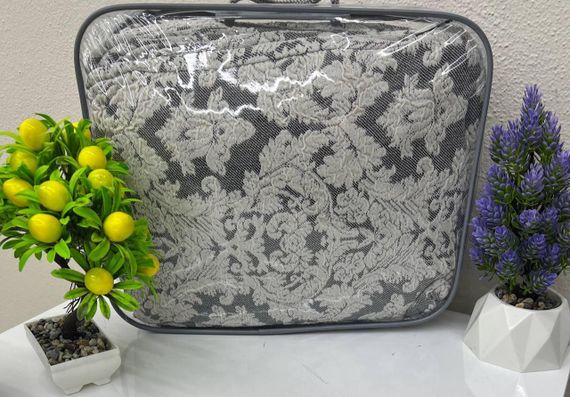 Чехлы на стулья Damask с юбкой, слоновая кость | Зображення 1