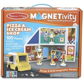 Игровой набор Melissa&amp;Doug магнитный Магазин пиццы и мороженого (MD30658)