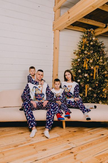 Піжама чоловіча "Family look" Носи своє 48 Синій (p-7566-179516) | Зображення 9