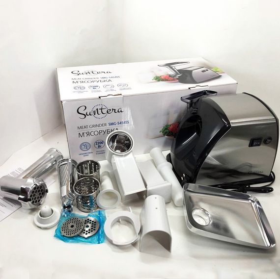 Мясорубка металлическая Suntera SMG-5454SS 2200 Вт, Мясорубка для мясного магазина DG-73 | Зображення 4