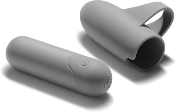 Вибратор на палец Better Than Your Ex by Bijoux Indiscrets серый Sex Aura | Зображення 3