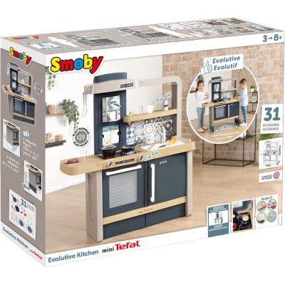 Игровой набор Smoby Интерактивная кухня Тефаль Эволюшн с регулировкой высоты и аксессуарами (312308) | Зображення 7