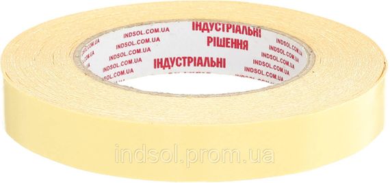 Напівпрозора двостороння клейка стрічка (скотч) на нетканій основі, лайнер - папір. Ширина рулону від 4мм 19