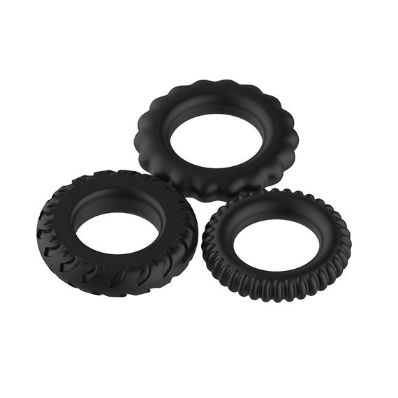 Ерекційні кільця - Titan Cock Ring Set Blue | Зображення 3