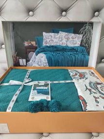 Ліжня постільна білизна First class Petrol Ранфорс Бавовна Євро розмір