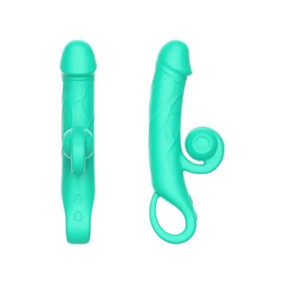 Вібратор-кролик Sweet Em Snabbit бірюзовий, 20 × 3,8 см Sex Aura | Зображення 2