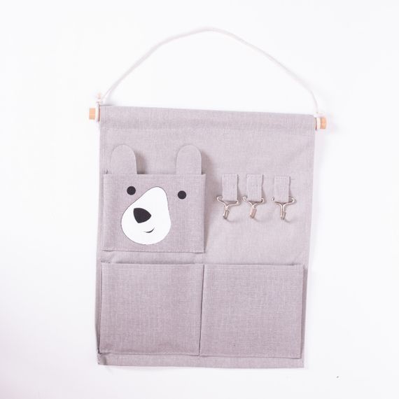 Підвісний органайзер на 3 відділення 28×33 (см) Сірий HP-41-12G