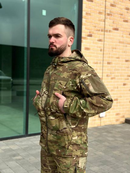 Легка Весняна Куртка Мультикам Hunter De Lux TWILL MTP Military | Зображення 6