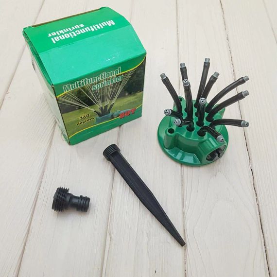 Спринклерний зрошувач 360 multifunctional Water розбризкувач розпилювач для поливу газону | Зображення 1