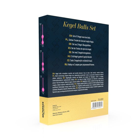 Набір вагінальних кульок - Erospace Sweet Play Kegel Balls Set A12 Sex Aura | Зображення 7