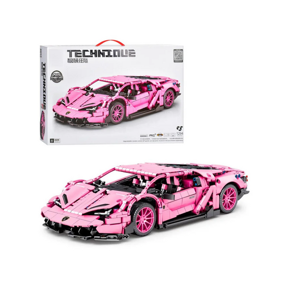 Детский конструктор "Гоночная машина" Bambi 8609 1294 детали | Зображення 1