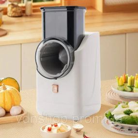 Багатофункціональна овочерізка електрична 4в1 12V/ слайсер - терка, шатківниця 1983