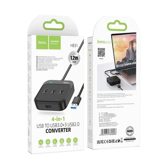 USB-хаб 4-в-1 HOCO HB31 Easy (34379-01_191) | Зображення 2