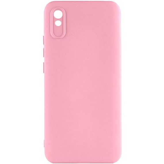 Чохол TPU GETMAN Liquid Silk Full Camera для Xiaomi Redmi 9A Рожевий / Pink
