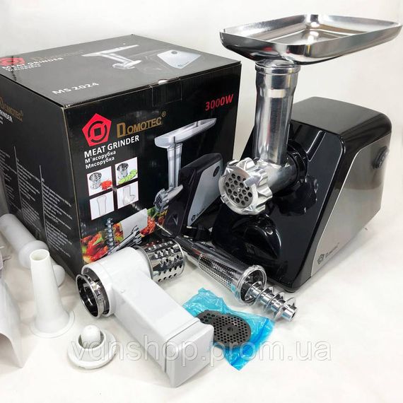 Домашняя электромясорубка DOMOTEC, Бытовая мясорубка для фарша, Мясорубка реверс насадки JN-38 | Зображення 4