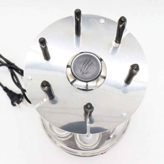 Електрошашличниця вертикальна на 6 шампурів, 1000W, Kebabs Machine / Домашня електрична шашличниця | Зображення 3