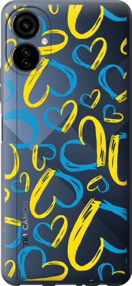 Чехол на Tecno Camon 19 Neo CH6i Сердца UA "5292u-2753-17620"