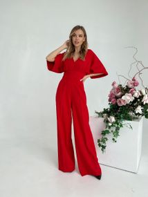 Жіночий комбінезон червоного кольору р. M 377484