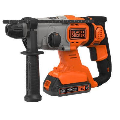 Перфоратор Black&amp;Decker SDS-Plus,18 В, 2Ah, 1.2 Дж, 3 режима, сумка, 2.2 кг (BCD900D1S) | Зображення 7