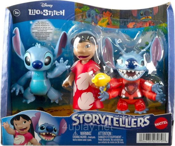 Набір фігурок Ліло і Стіч, експеримент 626 Оригінал Disney Lilo & Stitch Storytellers | Зображення 1