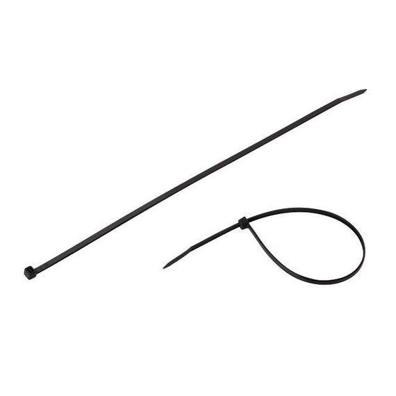 Хомут пластиковий 4,8*300 мм, чорний, 100 од. INTERTOOL TC-4831 | Зображення 2