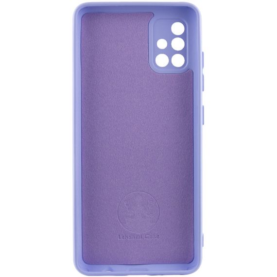 Чохол накладка Silicone Cover Lakshmi Full Camera (A) для Samsung Galaxy A71, Бузковий / Dasheen | Зображення 1