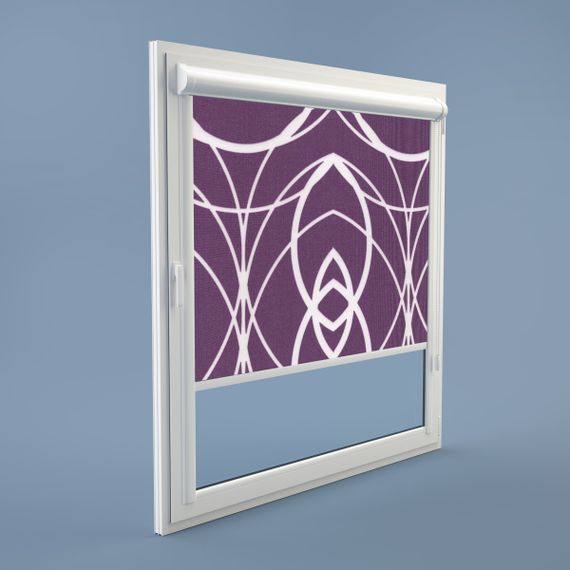 Рулонная штора Rolets Геометрия 2-52811-400 40x170 см закрытого типа Фиолетовая | Зображення 1