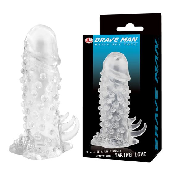 Насадка на член - Brave Man Penis Sleeve Clear