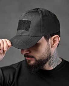 Тактическая бейсболка черная полиция leads