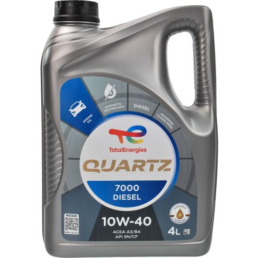 Моторна олива Total Quartz 7000 Diesel 10W-40 4л.