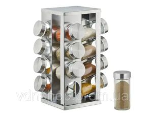Карусель для спецій Spice carousel 16 відсіків, підставка для спецій, баночки для спецій, набір для спецій