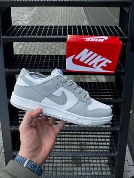 Кросівки Nike SB Dunk (white & gray) | Зображення 2