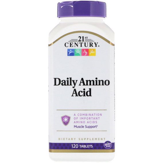 Амінокомплекс 21st Century Daily Amino Acid, Maximum Strength 120 Tabs