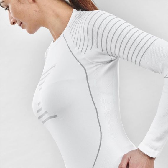 Термофутболка жіноча 900 для лижного спорту біла - SM | Зображення 6