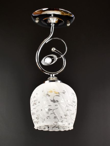 Люстра стельова на 1 лампочку 25343 Хром 33х15х15 см.