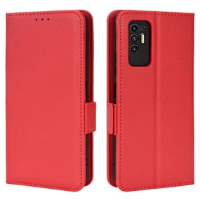 Чохол книжка з кишенями для карт на Tecno Pova 2 колір Червоний