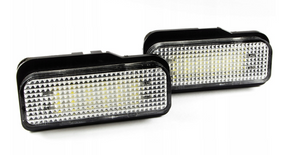 Mercedes W203 C-class універсал (00-07) світлодіодні LED лампи підсвічування номерного знака 2 шт комплект, Мерседес 203