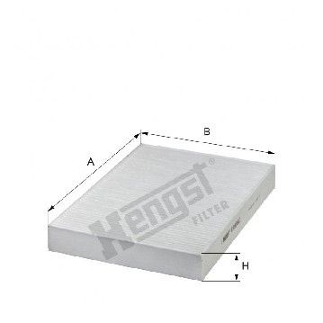 Фильтр салона Volvo S60 19- / S90 16- / XC60 17- / XC90 14-, Hengst, E4936LI,