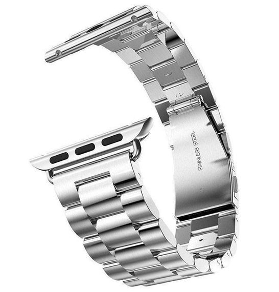 Металевий ремінець Primo Steel годинника Apple Watch 42mm / 44mm / 45mm - Silver | Зображення 1