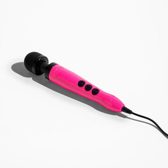 Вібромасажер DOXY Die Cast 3 Hot Pink, дуже потужний, живлення 220В, металевий корпус Sex Aura