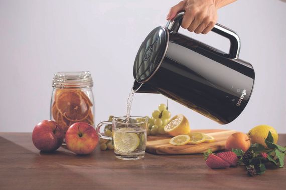 Електрочайник Gorenje, 1.7л, подвійні стінки, LED дисплей, Strix контроль, чорний (K17DWD) | Зображення 2