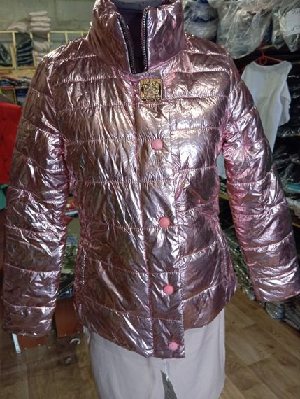 Куртка 211 глянец рожевий