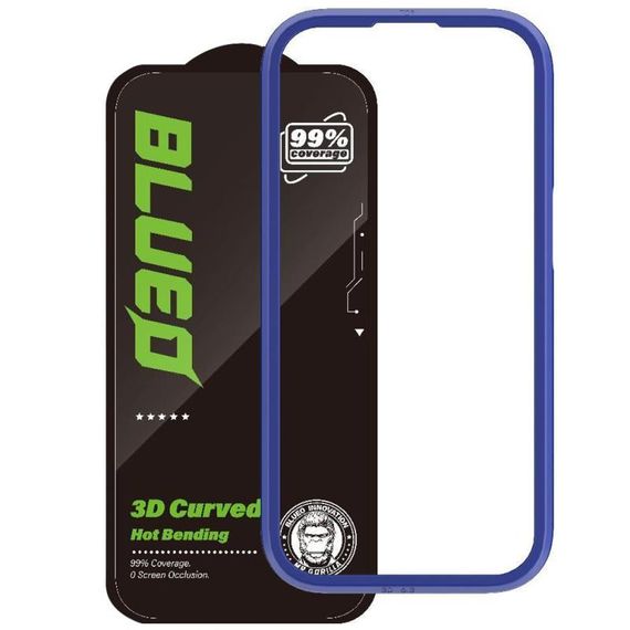 Защитное 3D стекло Blueo Hot Bending New для Apple iPhone 15 Pro (6.1") Черный | Зображення 1