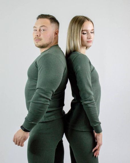 Термобелье Cotton женское зеленое | Зображення 1
